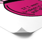 ブラおよびしわのユーモア ポスター (角)