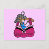 ブラおよびしわのユーモア ポストカード (正面)