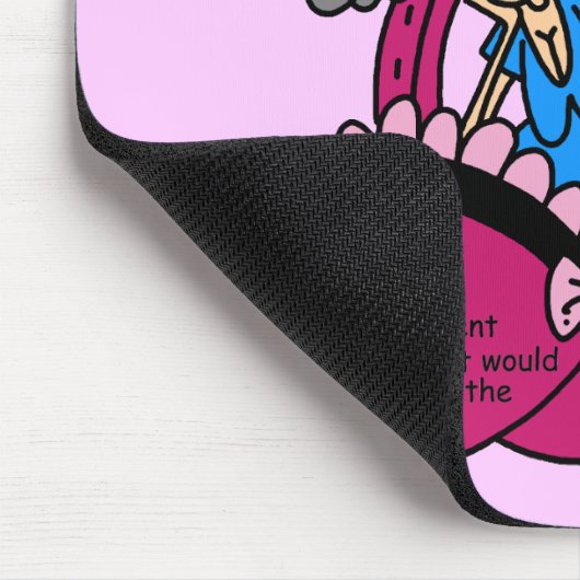 ブラおよびしわのユーモア マウスパッド (コーナー)