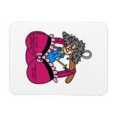 ブラおよびしわのユーモア マグネット (横)