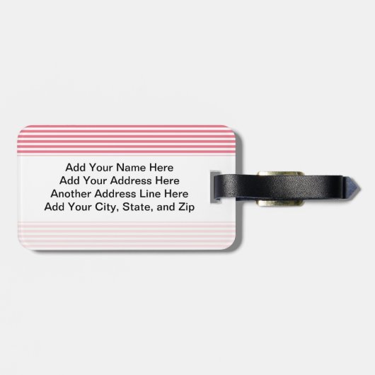 ブラおよびしわのユーモア ラゲッジタグ (裏面横)