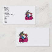 ブラおよびしわのユーモア 名刺 (正面/裏面)