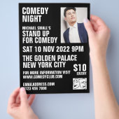 ブラお洒落ック、コメディアン、コメディクラ広告ブズ チラシ (手)