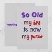 ブラが財布に変身 招待状 (正面/裏面)