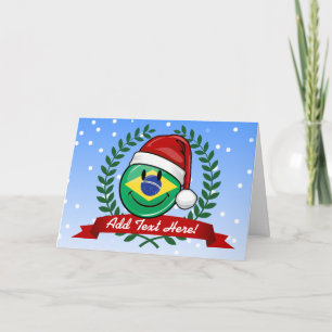 ブラすてきジル国旗のクリスマススタイル シーズンカード