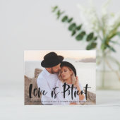 ブラはっきりしたシ文字の愛は忍耐強い延期 案内ポストカード (スタンド正面)