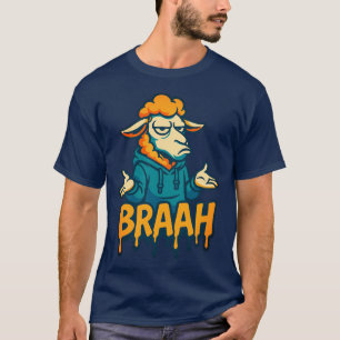 ブラアシおもしろいープフード付きスウェットシャツミームTシャツ Tシャツ