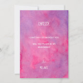 ブライおもしろいズメイドの申し出は不要 招待状 (裏面)