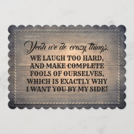 ブライおもしろいドメイド/メイド・オブ・オーナー（花嫁付き添い人）提案 招待状