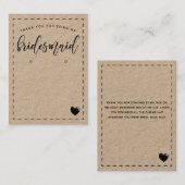 ブライアス魅力的メイドはディスプレイを呼び出してくれてありがとう 名刺 (正面/裏面)