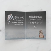 ブライアパーソナライズされたードクリスマス シーズンカード (内部)