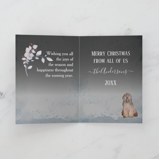 ブライアパーソナライズされたードクリスマス シーズンカード (内部)
