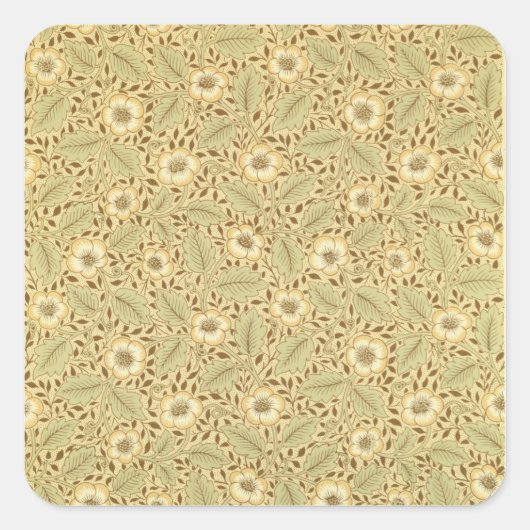 'ブライアルバラ'壁紙デザイン スクエアシール (正面)