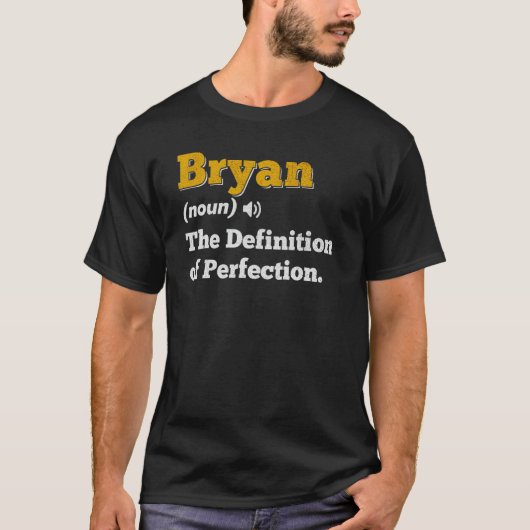 ブライアンギフト名パーソナライズされた誕生日名定義 Tシャツ (正面)