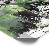 ブライアントパークNYCからの眺め ポスター (角)