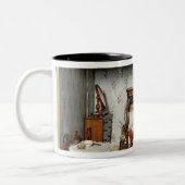 「ブライアントPleasure夫人」のの寝室、c.1860 ツートーンマグカップ (左)