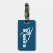 ブライアンヘッドリゾートユタスキーヤー ラゲッジタグ (裏面縦)