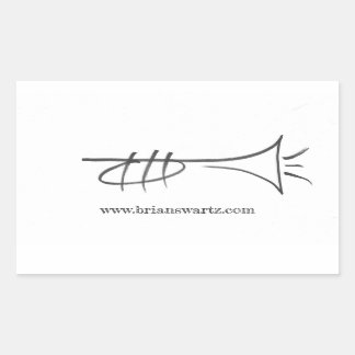 ブライアン・スワルツ・ステッカー 長方形シール