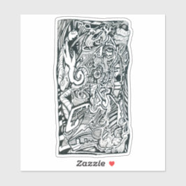 ブライアン・ベンソンによる不安攻撃はビニールのステッカーをカット シール