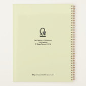 ブライアン・ベンソンによる狂気の庭 プランナー手帳 (裏面)