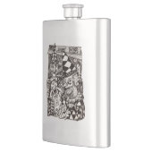 ブライアン・ベンソンによる男の作り フラスク (左)