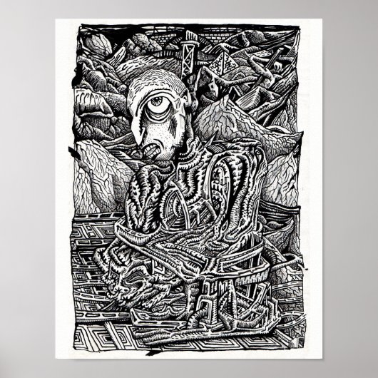 ブライアン・ベンソンによる「Stranded」 ポスター (正面)