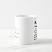 ブライアン 名前, 編集可能 名前, カスタム 名前 コーヒーマグカップ (中央)