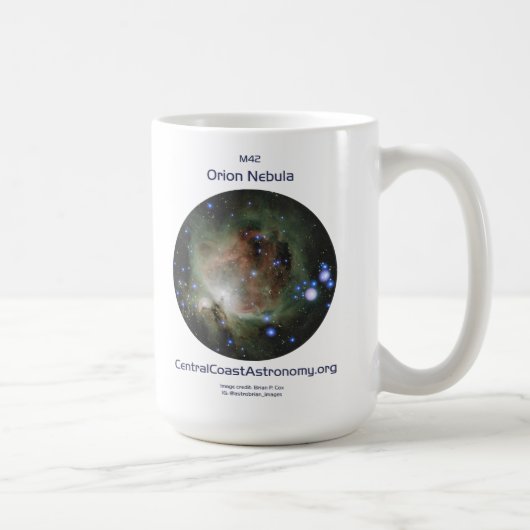 ブライアン·P·コックスの『オリオン星雲- 15oz Mug』 コーヒーマグカップ (右)