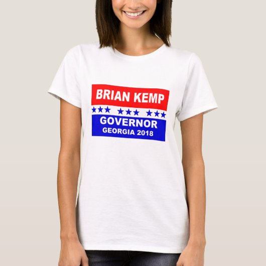 ブライアンKempの知事ジョージア2018枚のTシャツ Tシャツ (正面)
