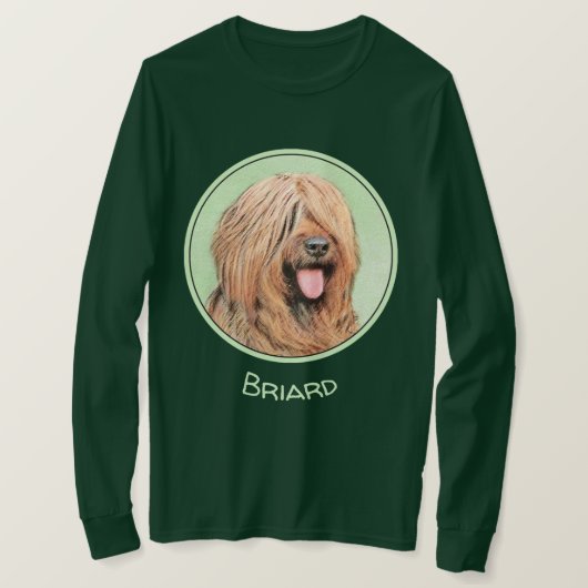 ブライア絵画ールズ-かわいいオリジナルの犬芸術 Tシャツ (デザイン正面)
