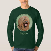 ブライア絵画ールズ-かわいいオリジナルの犬芸術 Tシャツ (正面)