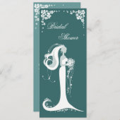 ブライエレガントドブライダルシャワーパーティー発表 招待状 (正面/裏面)