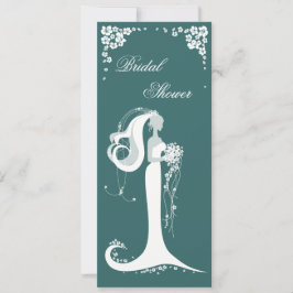 ブライエレガントドブライダルシャワーパーティー発表 招待状