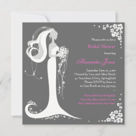 ブライエレガントドブライダルシャワーパーティー発表 招待状