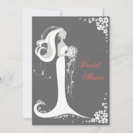 ブライエレガントドブライダルシャワーパーティー発表 招待状