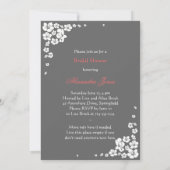 ブライエレガントドブライダルシャワーパーティー発表 招待状 (裏面)