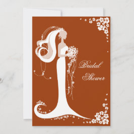 ブライエレガントドブライダルシャワーパーティー発表 招待状