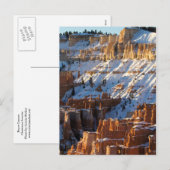 ブライスキャニオンクリスマスサンセットポイント シーズンポストカード (正面/裏面)