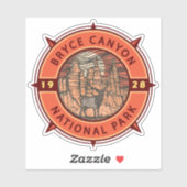 ブライスキャニオンナショナルパークエルクレトロコンパス シール (シート)