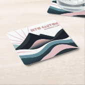 ブライスキャニオンナショナルパークカラーヒルズ スクエアペーパーコースター (アングル)