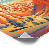 ブライスキャニオンナショナルパークトラベルアートヴィンテージ ポスター (角)