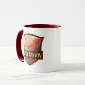 ブライスキャニオンナショナルパークトラベルアートヴィンテージ マグカップ (正面左)