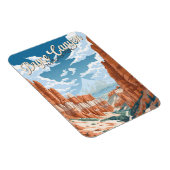 ブライスキャニオンナショナルパークトレイルイラストレーション マグネット (右側)