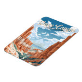 ブライスキャニオンナショナルパークトレイルイラストレーション マグネット (左側)