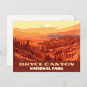 ブライスキャニオンナショナルパークユタマウンテン ポストカード (正面/裏面)