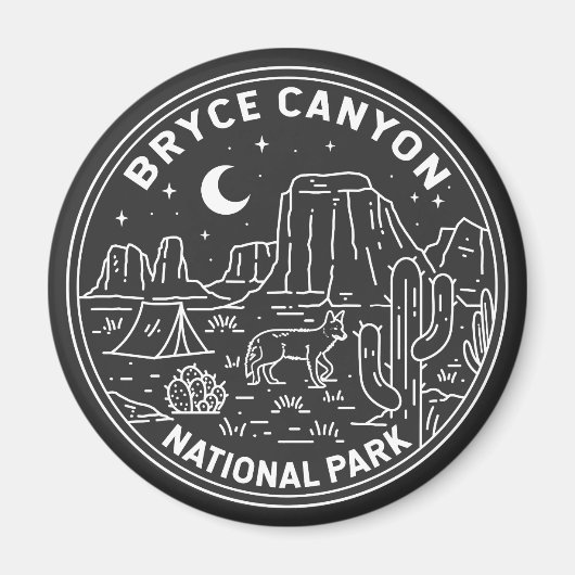 ブライスキャニオンナショナルパークユタモノリン マグネット (正面)