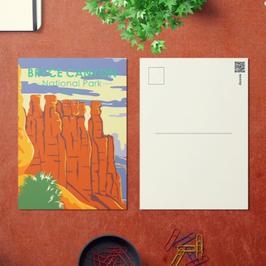 ブライスキャニオンナショナルパークユタヴィンテージポストカード ポストカード
