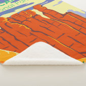 ブライスキャニオンナショナルパークユタヴィンテージ シェルパブランケット (3/4)