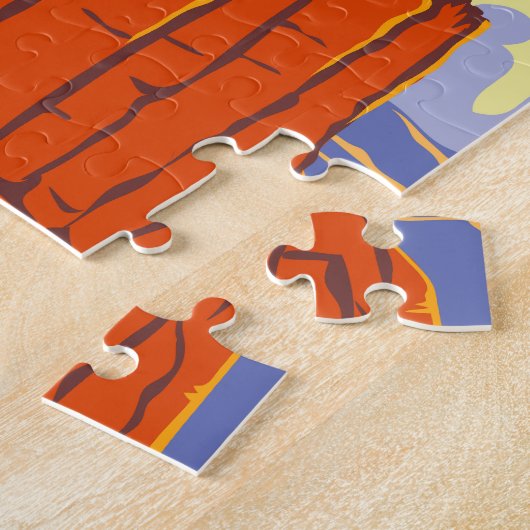 ブライスキャニオンナショナルパークユタヴィンテージ ジグソーパズル (側面)