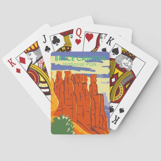 ブライスキャニオンナショナルパークユタヴィンテージ トランプ (裏面)